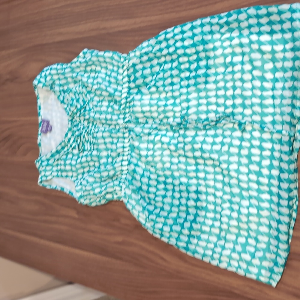 BeBop green and white dress girls 12-14